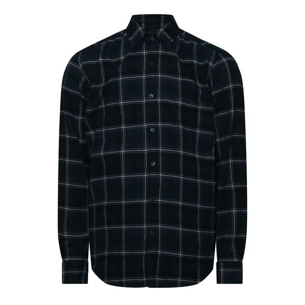 ボス メンズ トップス シャツ Boss Mens BOSS ORANGE Rickert Long Sleeve Buttoned Shirt Dark Blue ブルー|ReVida 店