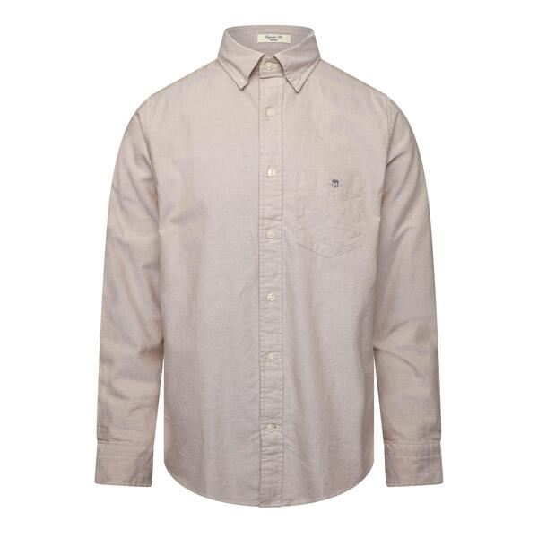 ガント メンズ トップス シャツ オックスフォード Gant Reg Oxford Sshirt Milky Matcha L MILKY MATCHA｜ReVida 店