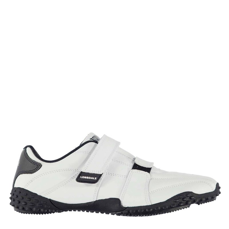ロンズデール メンズ シューズ スニーカー Lonsdale Fulham Mens Trainers White/Navy ホワイト|ReVida 店