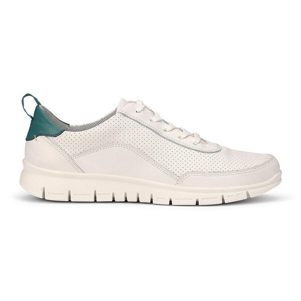フーター レディース シューズ スニーカー Hotter Gravity II Wide Fitrainers White-Teal Gree ホワイト|ReVida 店