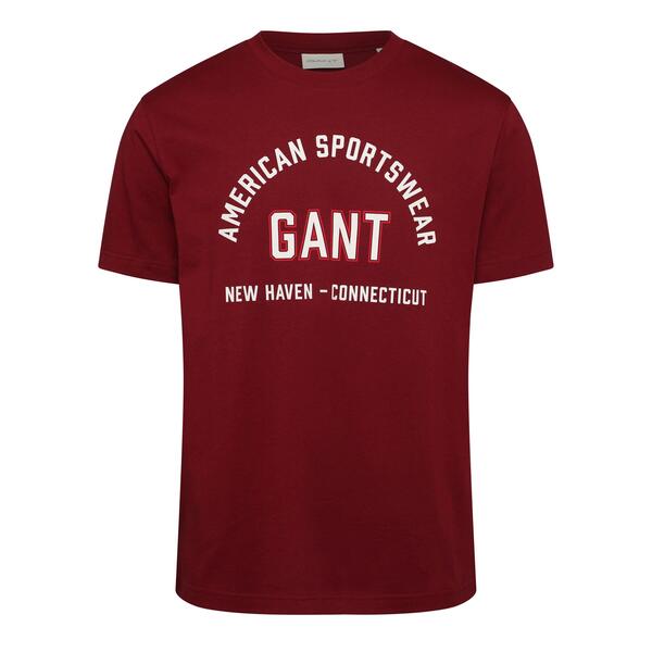 ガント メンズ トップス Tシャツ プリント Gant Printed Graph T Sn64 PLUMPED RED レッド｜ReVida 店 10,205円