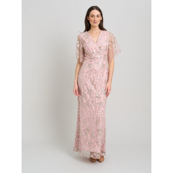 ジーナバッコーニ レディース トップス ワンピース マキシ Gina Bacconi Myla Beaded Maxi Dress Blush ブラッシュ｜ReVida 店