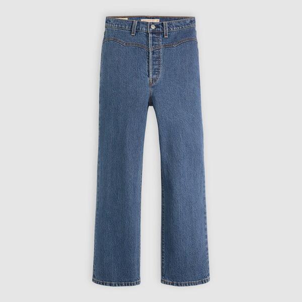 リーバイス レディース ボトムス デニムパンツ Levis Ribcage Straig Ld99 Valley Stone ストーン｜ReVida 店