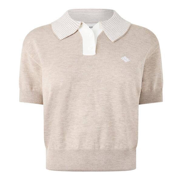 ザ クチュール クラブ レディース トップス シャツ 半袖 The Couture Club Women'short-Sleeve Polo Shirt Beige ベージュ｜ReVida 店 14,336円