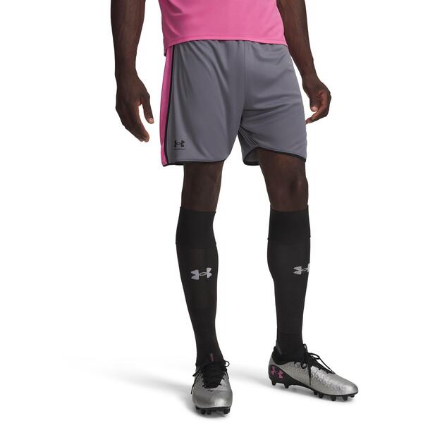 アンダーアーマー メンズ ボトムス ハーフパンツ・ショーツ ショートパンツ Under Armour Men's Football Shorts Gray / Pink グレー｜ReVida 店