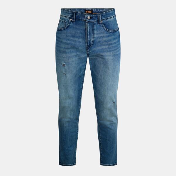 ボス メンズ ボトムス デニムパンツ ジーンズ Boss Men\'s Re.Maine Bo Tape red Jeans Navy ネイビー|ReVida 店