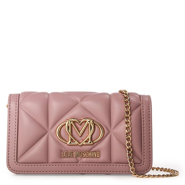 ラブ モスキーノ レディース バッグ キルティング Love Moschino Women's Quilted Cross Body Bags Pink ピンク｜ReVida 店