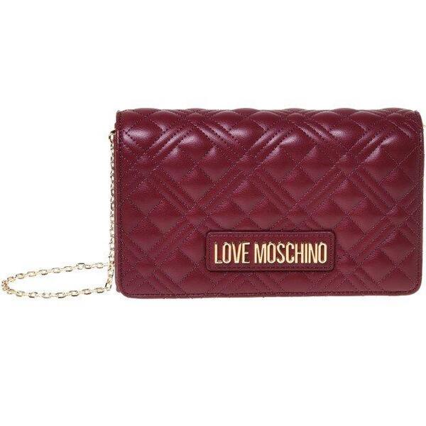 ラブ モスキーノ レディース バッグ キルティング ミニ Love Moschino Super Quilted Mini Crossbody Bag Wine ワイン｜ReVida 店