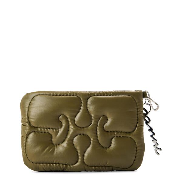ガニー レディース バッグ キルティング Ganni Women's Quilted Pouch Kalamata|ReVida 店