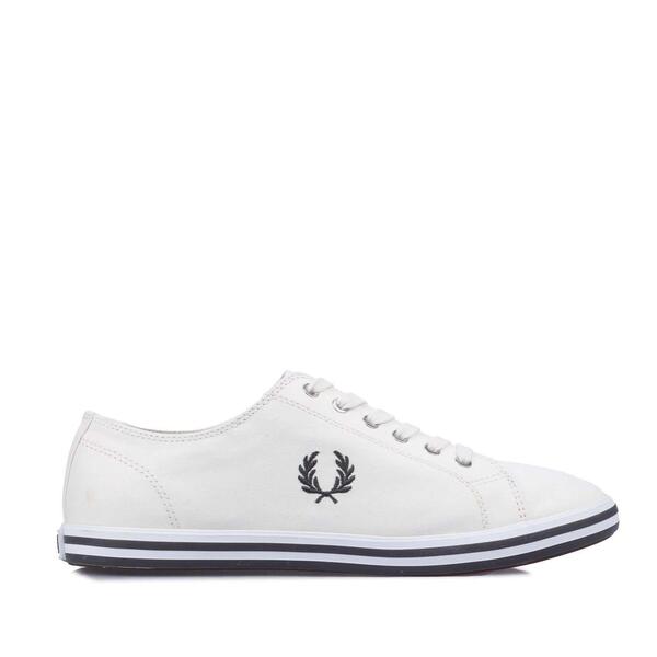 フレッドペリー メンズ シューズ スニーカー Fred Perry Kingston Twill Trainers White ホワイト｜ReVida 店