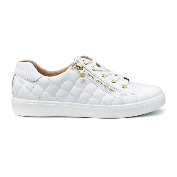 フーター レディース シューズ スニーカー Hotter Wonder Trainers Wide Fit White ホワイト|ReVida 店