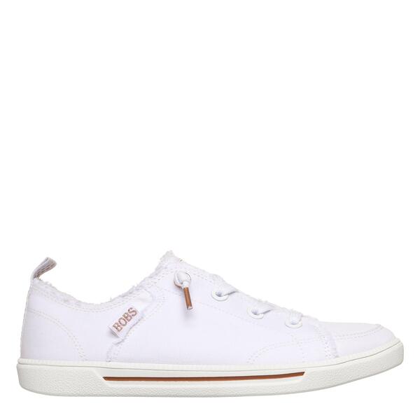 スケッチャーズ レディース シューズ スニーカー Skechers Women's Bobs B Cute 2 Casualow-Top Trainers White Canvas ホワイト|ReVida 店