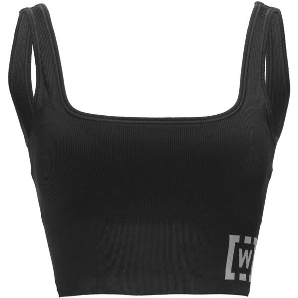 ウォルフォード レディース トップス シャツ Wolford Shaping Athleisure Crop Top Bra Black ブラック｜ReVida 店