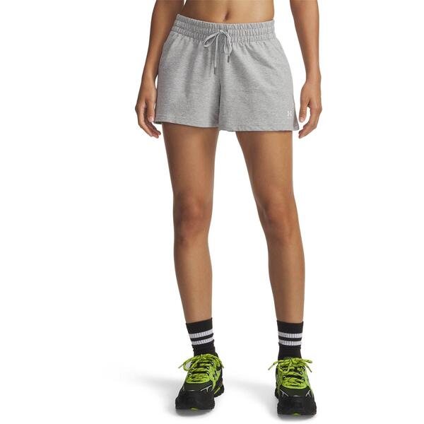 アンダーアーマー レディース ボトムス ハーフパンツ・ショーツ パイル ショートパンツ Under Armour Womensports Terry Performance Gym Shorts Mod Gray/White ホワイト｜ReVida 店