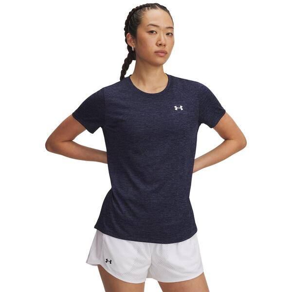 アンダーアーマー レディース トップス シャツ Under Armour Tech Twist Short Sleeve Womens Navy ネイビー｜ReVida 店