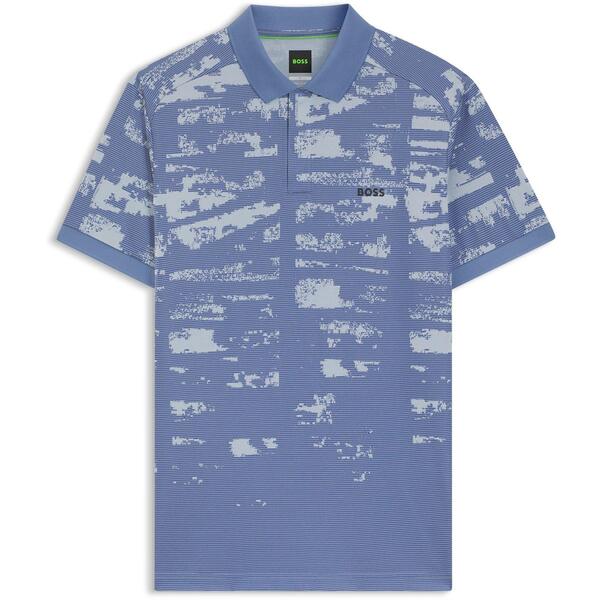 ボス メンズ トップス シャツ Boss PL_Active Repea Sn99 Lt/Pastel Blue ブルー｜ReVida 店 23,850円