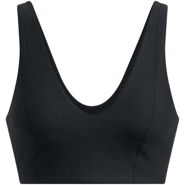 アンダーアーマー レディース トップス シャツ Under Armour Women's Rib Low Impact Sports Bra Black ブラック｜ReVida 店