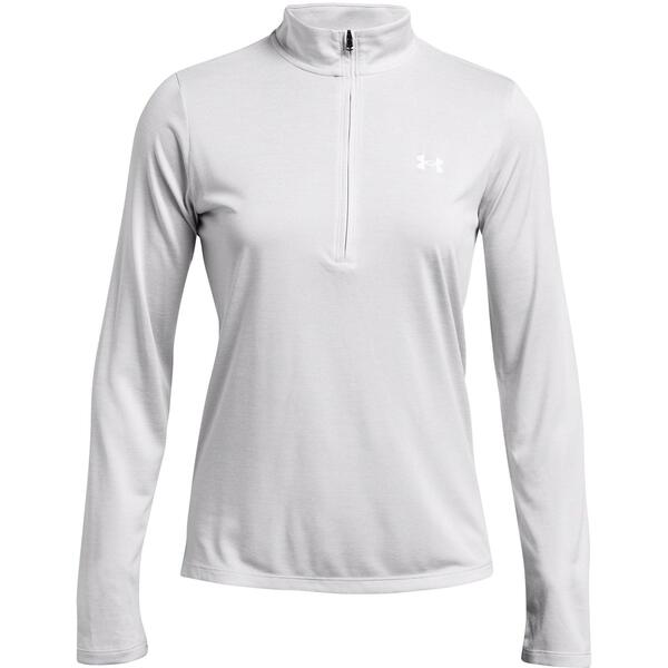 アンダーアーマー レディース アウター パーカー・スウェット ハーフジップ Under Armour Techalf Zip Top Womens Halo Grey グレー｜ReVida 店