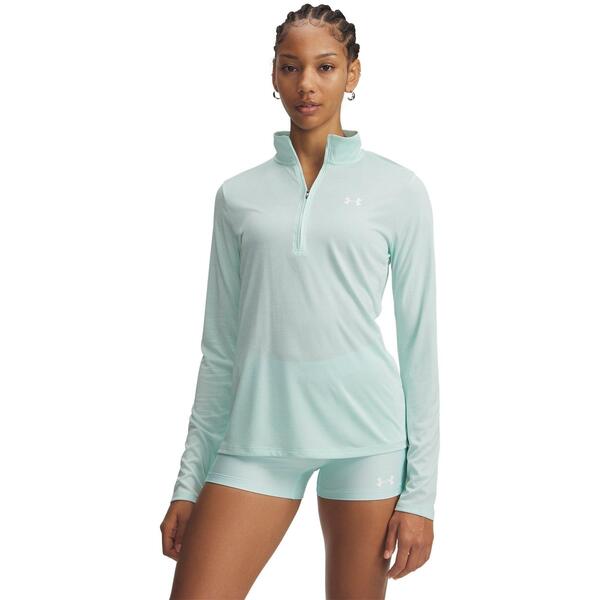 アンダーアーマー レディース アウター パーカー・スウェット ハーフジップ Under Armour Techalf Zip Top Womens Refresh Mint ミント|ReVida 店