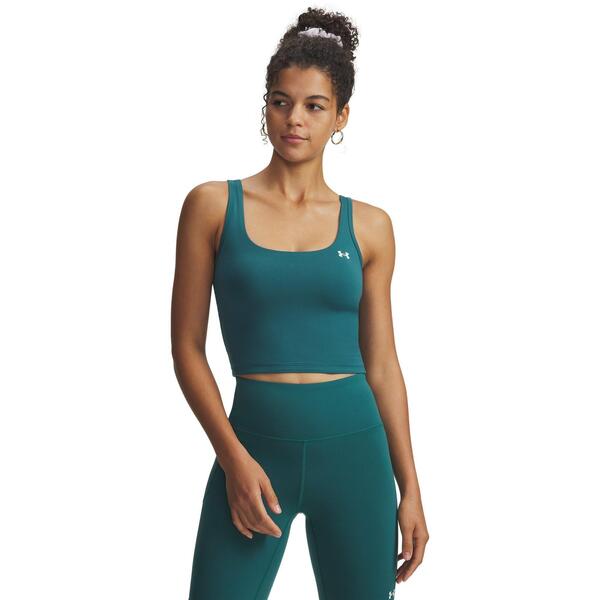 アンダーアーマー レディース トップス シャツ ベスト Under Armour Women's Motion Tank Performance Gym Vest Rack Green グリーン|ReVida 店