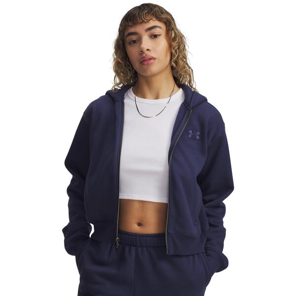 アンダーアーマー レディース アンダーウェア ナイトウェア フリース パーカー Under Armour Women's Icon Vida Full Zip Fleece Hoodie Blue ブルー｜ReVida 店