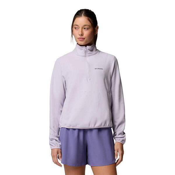 コロンビア レディース アンダーウェア ナイトウェア ハーフジップ フリース Columbia Vital Valley Fleece Half Zip Lavender Pearl パール｜ReVida 店
