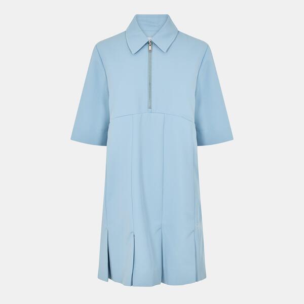 ガニー レディース トップス ワンピース ミニ Ganni Women's Twill Mini Dress Dusty Blue ブルー|ReVida 店