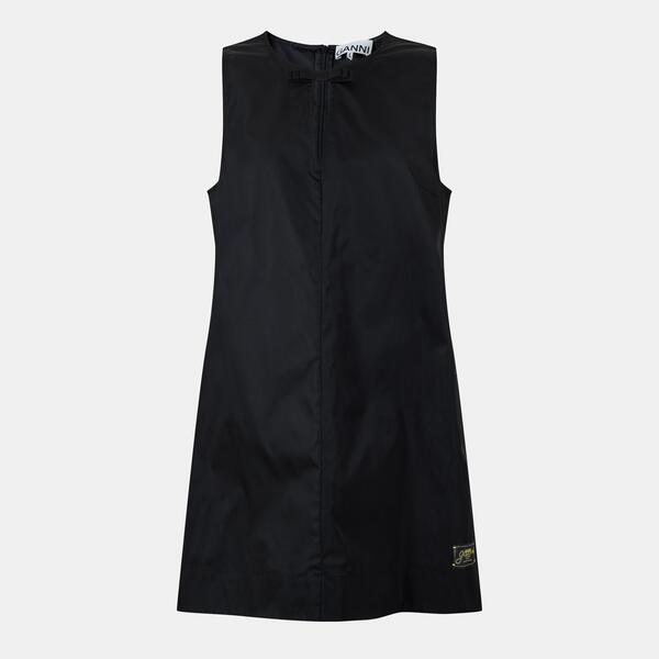 ガニー レディース トップス ワンピース ミニ Ganni Women's Duchess Mini Dress Black ブラック｜ReVida 店