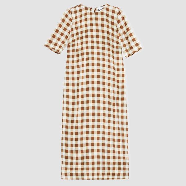ガニー レディース トップス ワンピース Ganni Women'smock Dress Toffee|ReVida 店