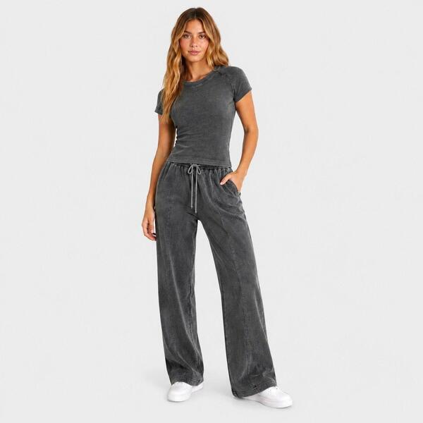 アイソウイットファースト レディース ボトムス カジュアルパンツ I Saw It First Acid Wash Jogger Charcoal チャコール｜ReVida 店