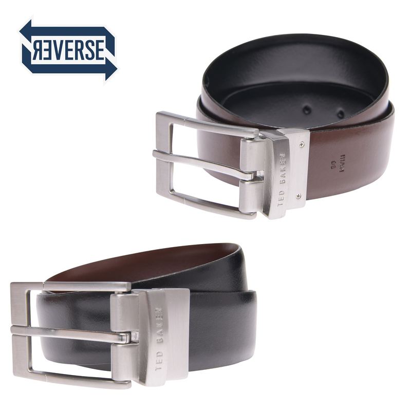テッドベーカー メンズ アクセサリー ベルト Ted Baker Reversible Belt Black ブラック