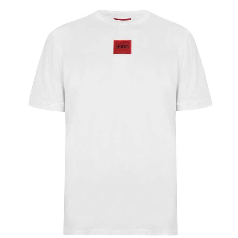 フューゴ メンズ トップス Tシャツ Hugo Diragolino T Shirt White 100 ホワイト