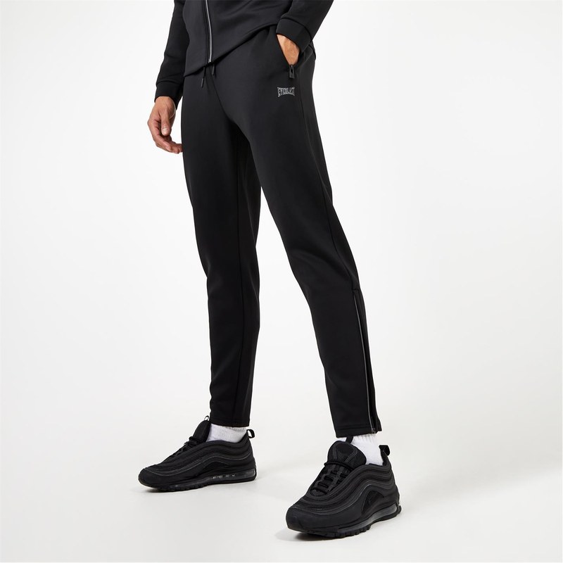 エバーラスト メンズ ボトムス 心地好いズボン下 ジョガーパンツ Everlast Track Joggers Black 黒いこと ズボン・パンツ-メンズファッション