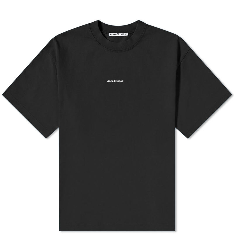 Acne Studios メンズ 半袖Tシャツ CL0309 900 Acne Studios - T-shirt - regular fit - Black