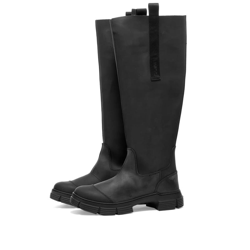 GANNI GANNI ガニー ブーツ シューズ レディース Knee boots Black