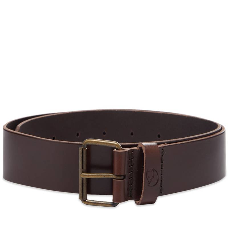フェールラーベン メンズ ベルト アクセサリー Fjallraven Singi Belt 4cm Leather Brown