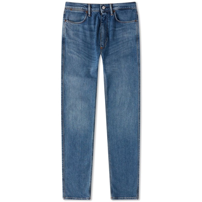  アクネ ストゥディオズ メンズ デニムパンツ ジーンズ ボトムス Slim Tapered Leg Stretch Jeans MID BLUE