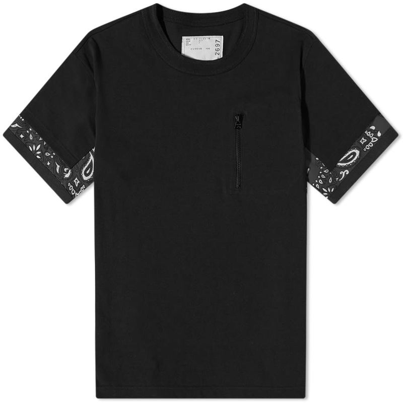 2021新作】 サカイ メンズ Tシャツ トップス Sacai Bandana Print Tee