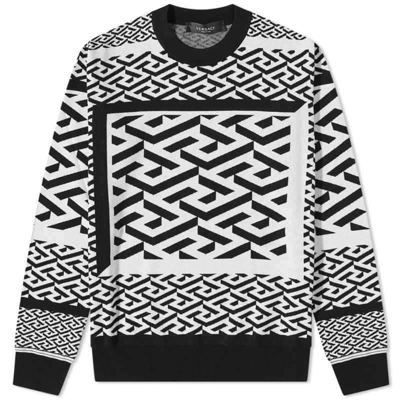 超激安即納 VERSACE ヴェルサーチ Black White クラッチバッグ