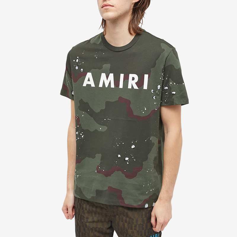 国内正規 AMIRI アミリ 迷彩 ロゴ Tシャツ | www.jarussi.com.br