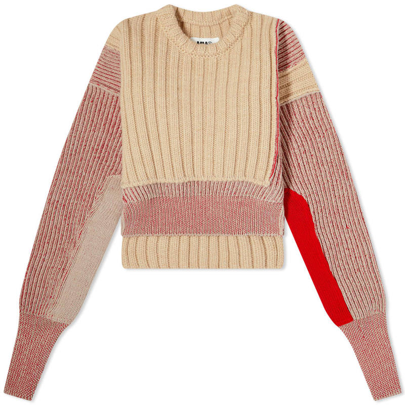 【によって】 マルタンマルジェラ レディース ニット・セーター アウター wool mix sweater vest 002F brown