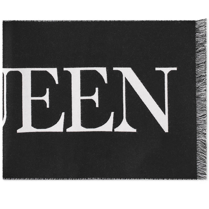  アレキサンダー・マックイーン レディース マフラー・ストール・スカーフ アクセサリー Scarves and foulards Black