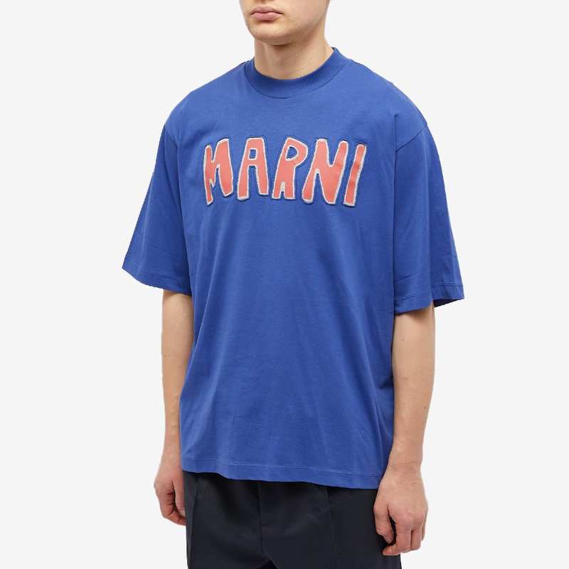 新品 52 20aw MARNI ロゴTシャツ グレー 2610-