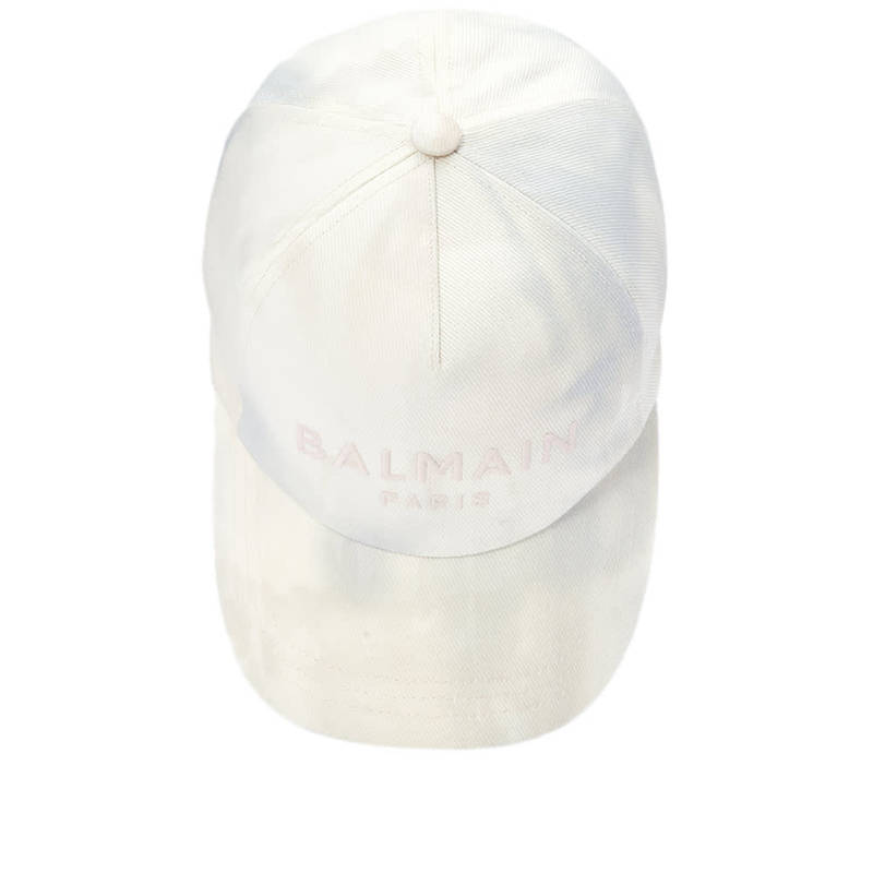 バルマン レディース 帽子 アクセサリー Logo Balmain Cotton Cap Grey