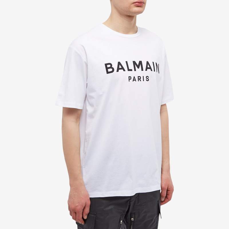 バルマン メンズ Tシャツ Classic Paris Tee トップス Black Balmain