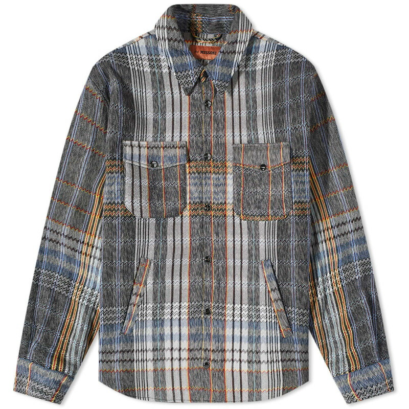 ストライプ デザイン/Striipe design MISSONI ミッソーニ メンズ シャツ トップス Patterned shirt 通販 