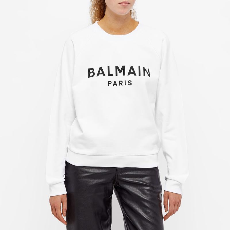 ポイント2倍 メンズ 長袖 グレー バルマン BALMAIN パーカー トップス