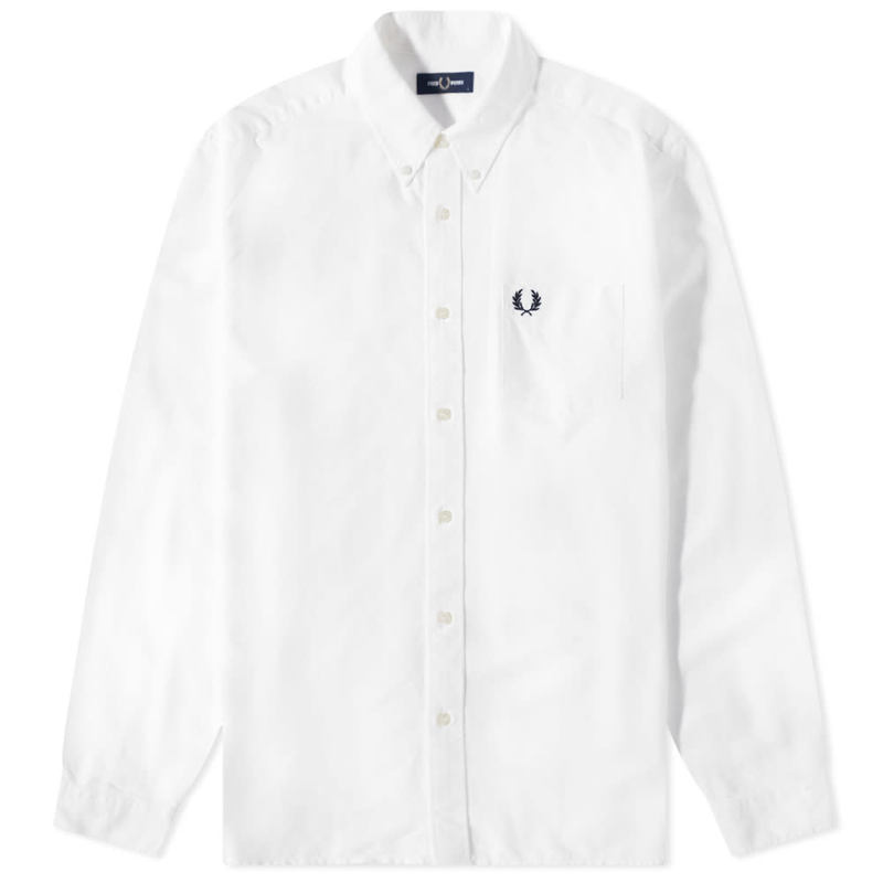 フレッドペリー メンズ トップス シャツ オックスフォード Fred Perry Oxford Shirt White ホワイト