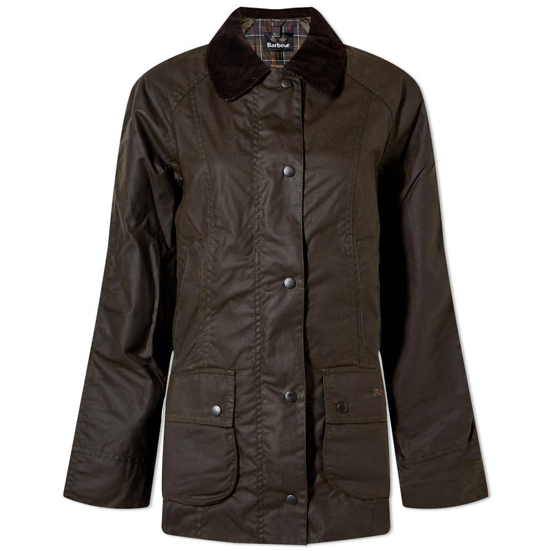 バブアー レディース アウター ジャケット・ブルゾン Barbour Classic Beadnell Wax Jacket Olive オリーブ|ReVida 店
