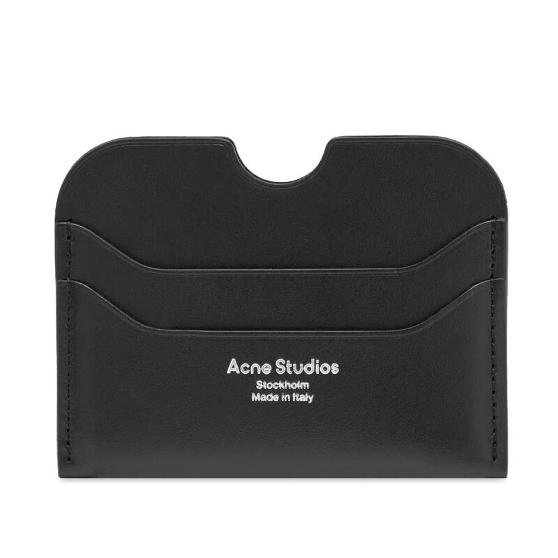 [Acne Studios]ロゴ カードケース CG0262 BLACK★関税込 関税込】◇ACNE STUDIOS アクネ◇ロゴ レザー カードケース
